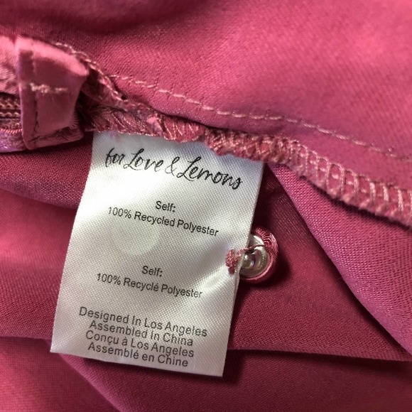 For Love And Lemons Tahlia Maxi Dress Pink NWT XS - Picture 11 of 15